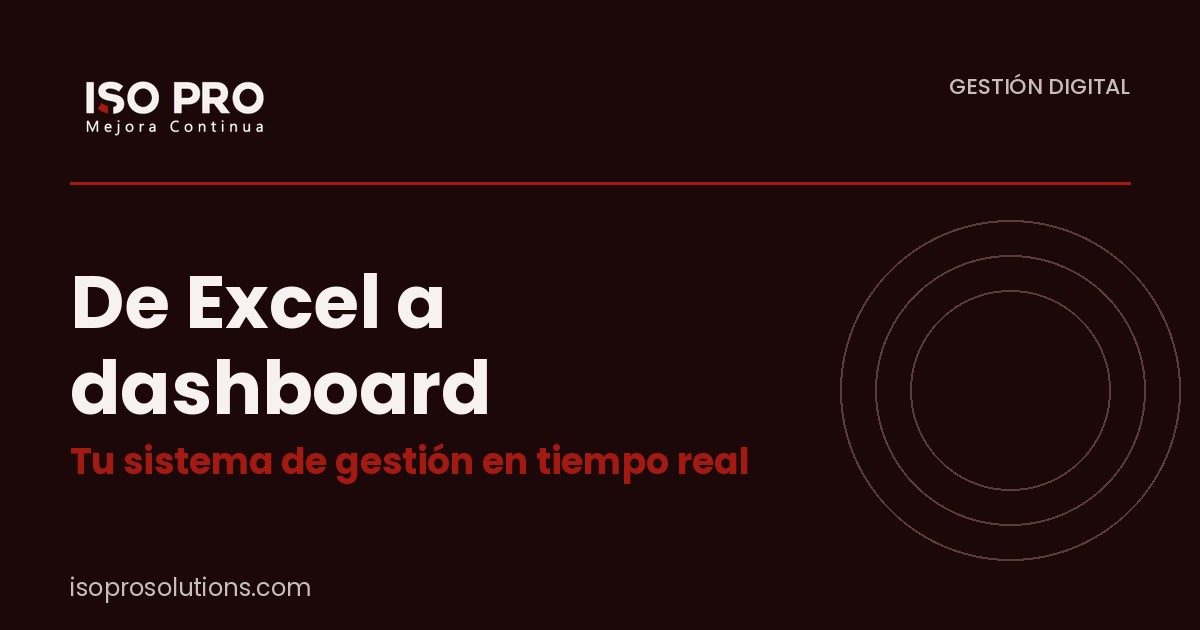 De Excel a dashboard - ISO PRO Solutions